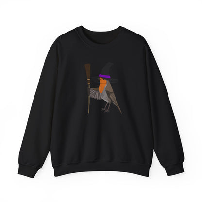 Robin Halloween Witch Birdwatcher Biologist Bird Sweatshirt
