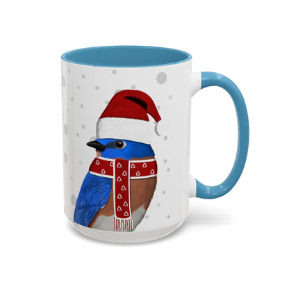 Bluebird Christmas Bird Coffee Mug