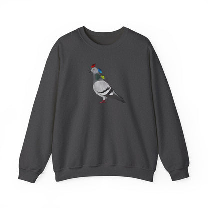 Pigeon with Butterflies Bird Birding & Birdwatching Sweatshirt