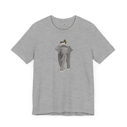 Elephant with Mallard Duck Birds Birding & Birdwatching T-Shirt