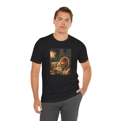 Robin Rosi Reading a Book T-Shirt for Bird Lovers
