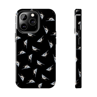 Tufted Titmouse iPhone Case Black – Premium Tough Phone Cover for Bird Lovers