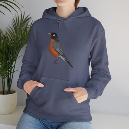 Robin Bird Birdwatching Birder Hoodie