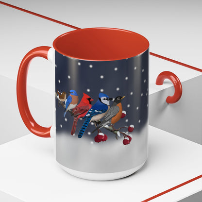 Backyard Birds Coffee Mug | Ceramic Christmas Gift for Bird Lovers