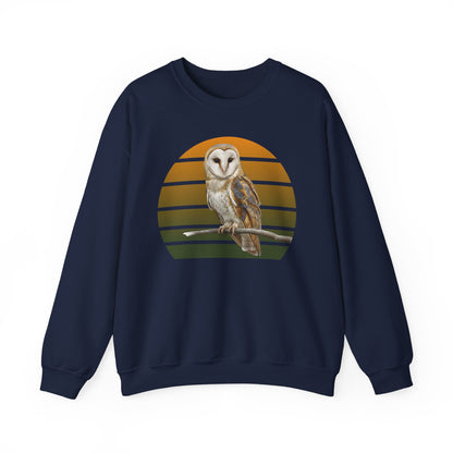 Barn Owl Sweatshirt | Bird Watcher Crewneck | Unisex Songbird Gift for Bird Lovers