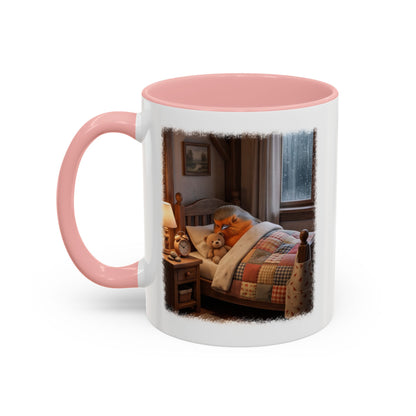 Robin Rosi Sleeping in Bed Mug for Bird Lovers