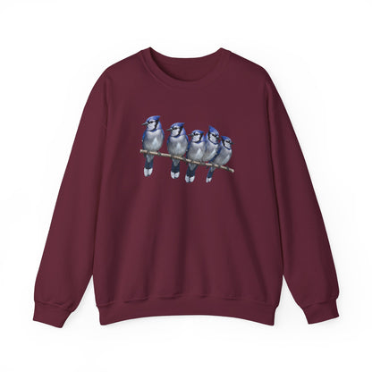 Blue Jays Sweatshirt | Bird Watcher Crewneck | Unisex Songbird Gift for Bird Lovers