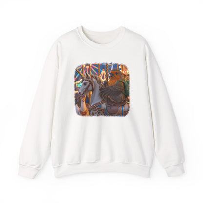 Robin Rosi Unicorn Carousel Premium Sweatshirt for Bird Lovers