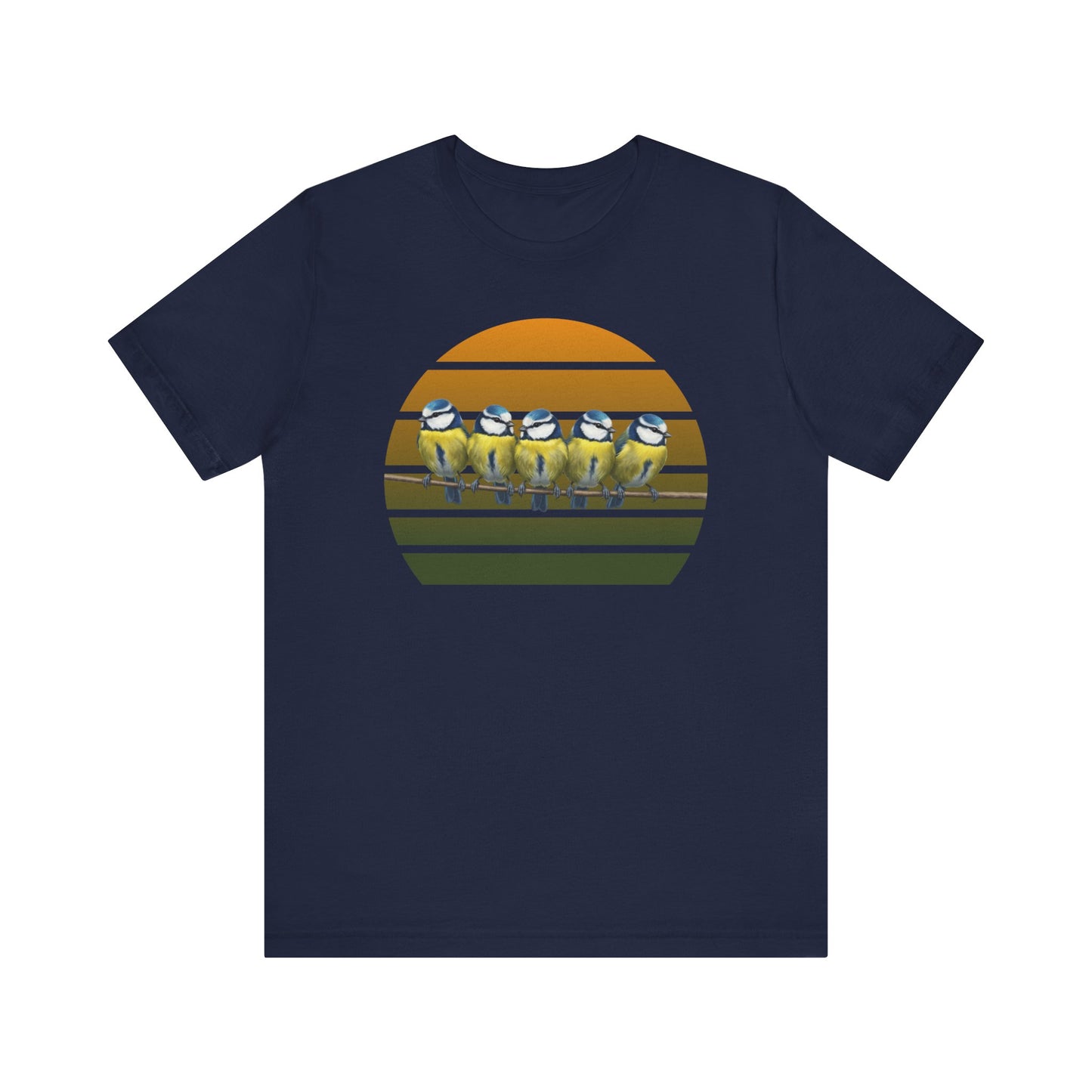 Blaumeisen Premuim T-Shirt | Geschenk für Vogelbeobachter | jz.birds