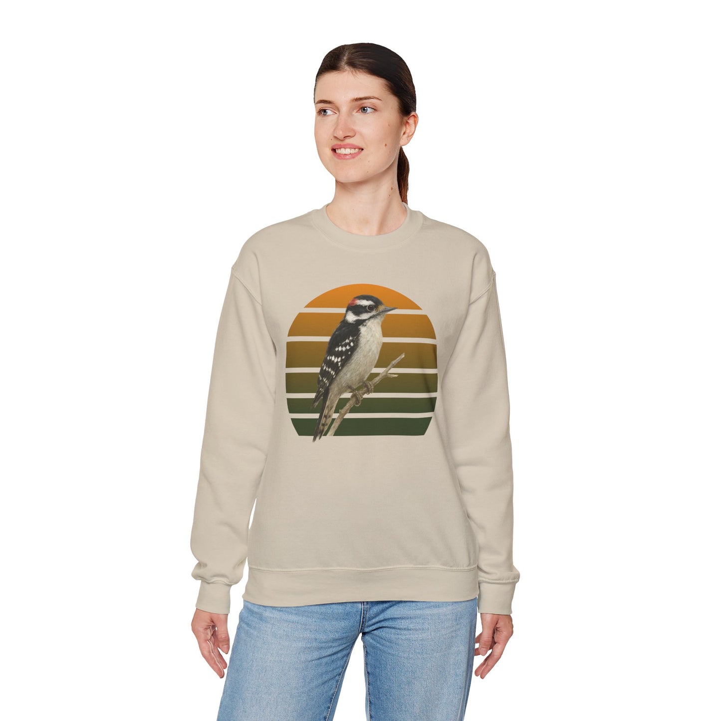 Downy Woodpecker Bird Lover & Bird Watching Bird Sweatshirt