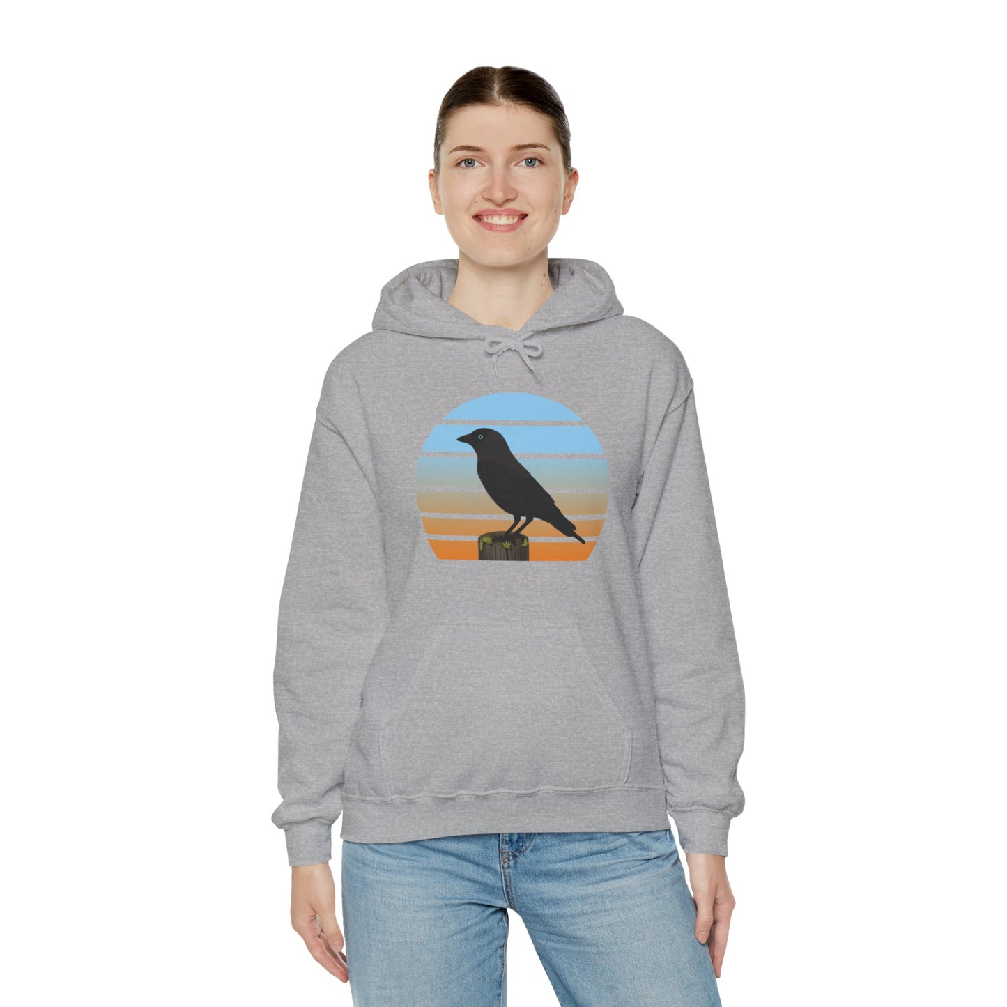 Western Jackdaw Bird Hoodie