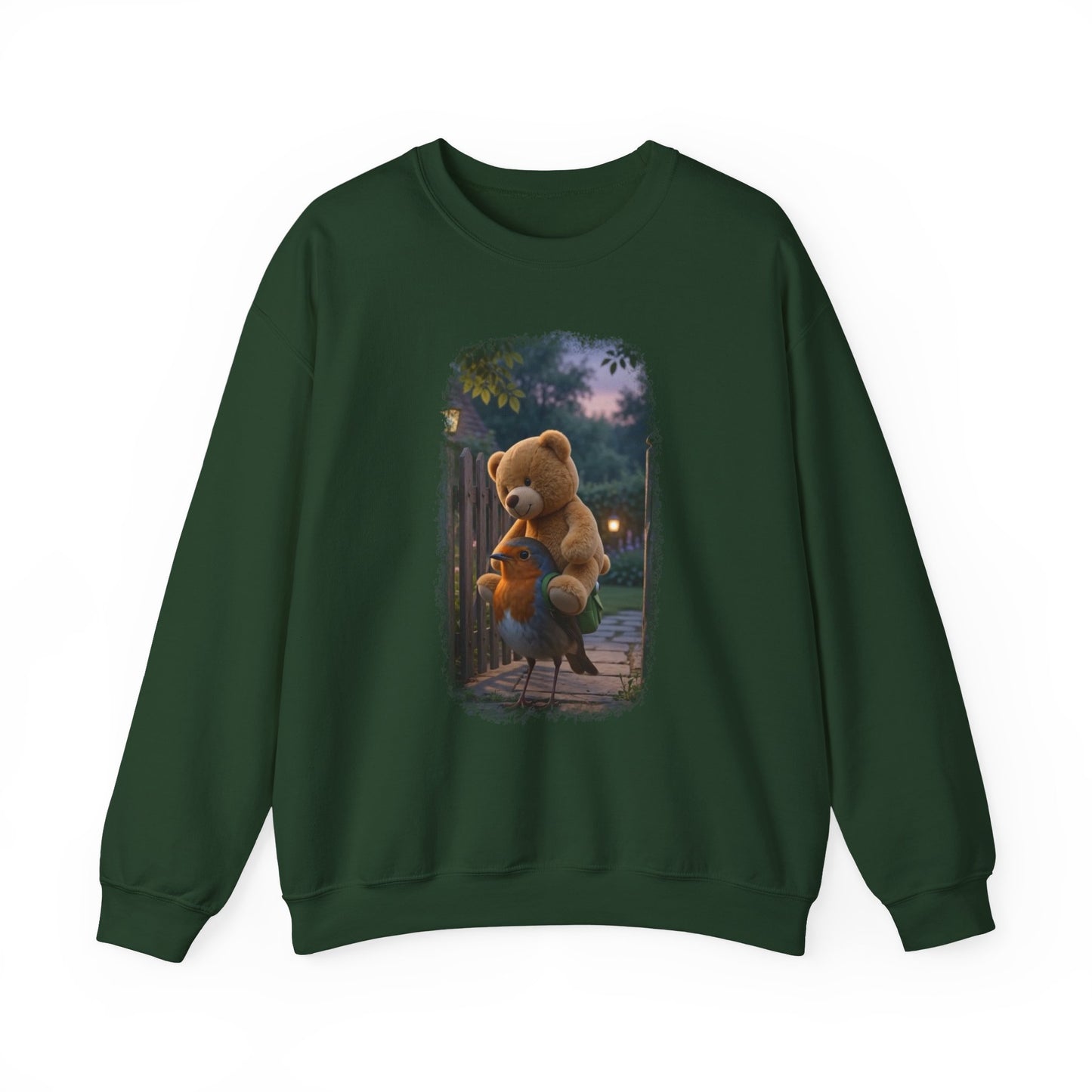 Robin Rosi Giant Teddy Bear Premium Sweatshirt for Bird Lovers