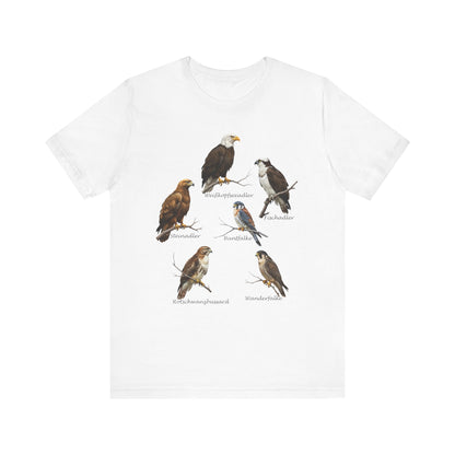 T-Shirt mit Greifvögeln: Adler, Falke & Co. | Vogelkunde Natur – bird graphic tee, Vogel
