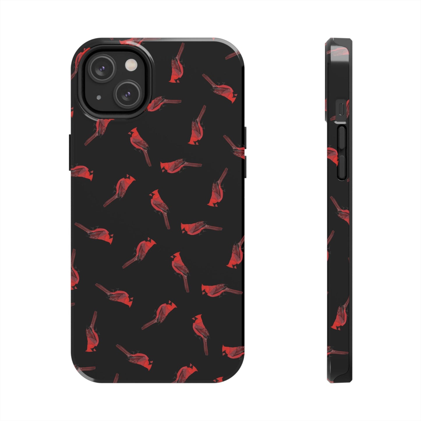 Cardinal iPhone Case Black – Premium Tough Phone Cover for Bird Lovers