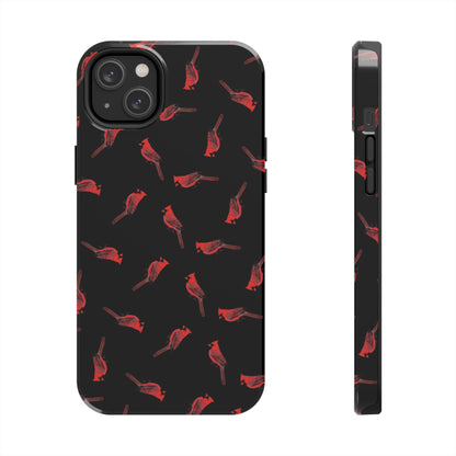 Cardinal iPhone Case Black – Premium Tough Phone Cover for Bird Lovers