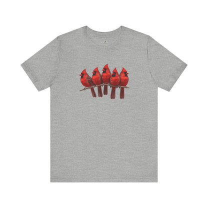 Cardinals T-Shirt | Unisex Retail Fit Bird Lover Tee | Wildlife Birder Gift