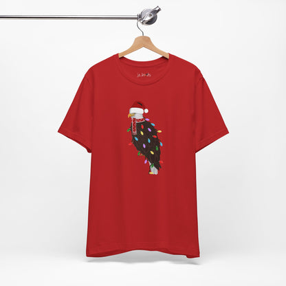 Bald Eagle with Fairy Lights Christmas Bird T-Shirt