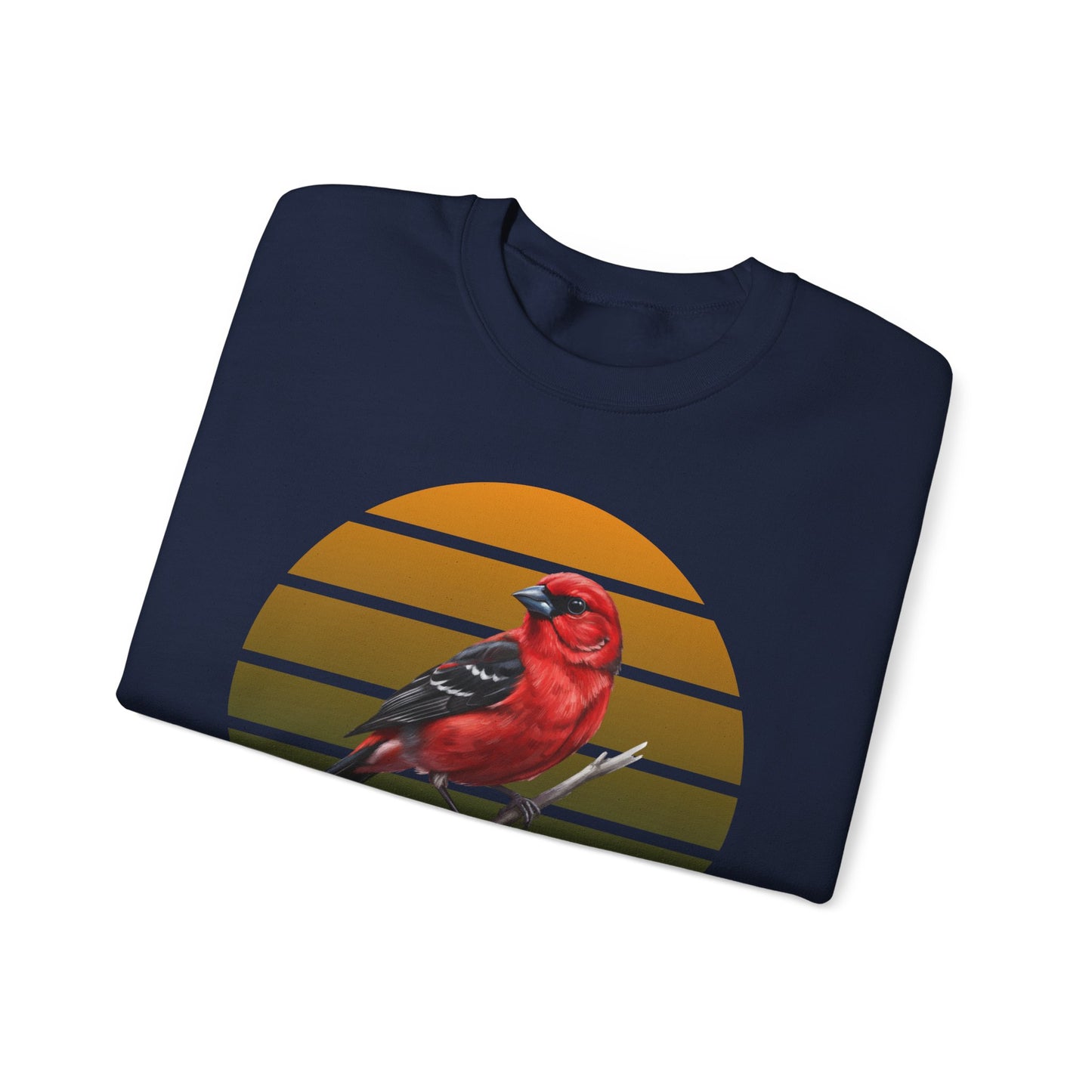 Scarlet Tanager Sweatshirt | Bird Watcher Crewneck | Unisex Songbird Gift for Bird Lovers