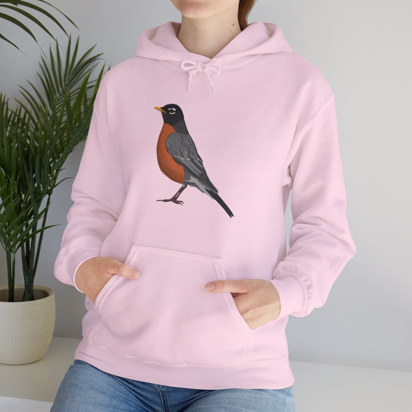 Robin Bird Birdwatching Birder Hoodie