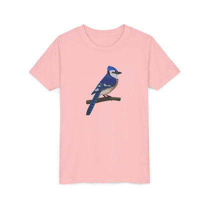 Blue Jay Birding & Birdwatching Bird Youth T-Shirt