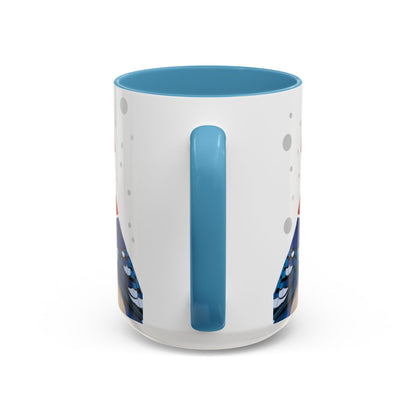 Blue Jay Christmas Bird Coffee Mug