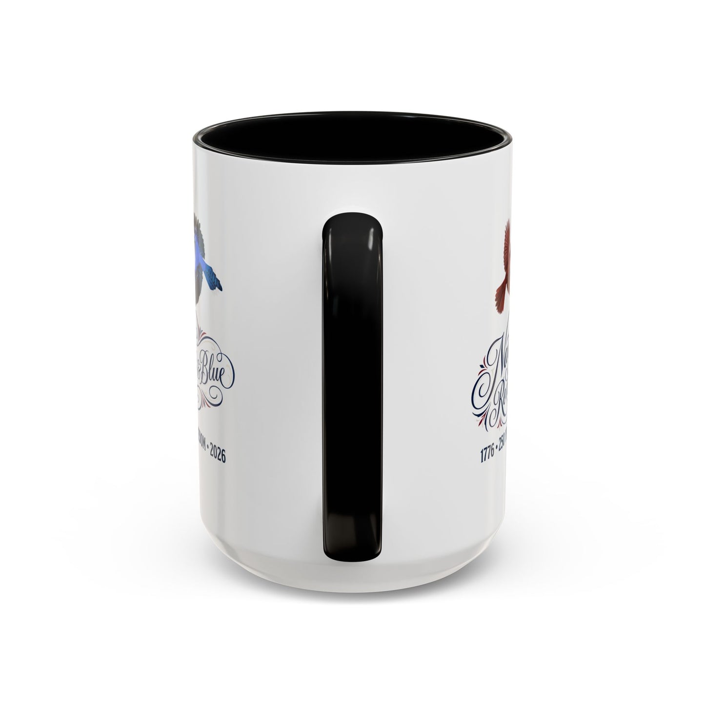 Cardinal & Blue Jay America 250 Mug | Red, White & Blue Ceramic Cup