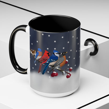 Backyard Birds Coffee Mug | Ceramic Christmas Gift for Bird Lovers