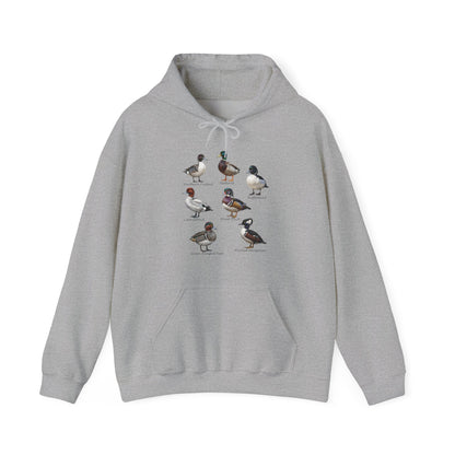North American Ducks – Field Guide Hoodie for Bird Watchers