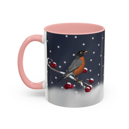 American Robin Bird Coffee Mug | Ceramic Christmas Gift for Bird Lovers