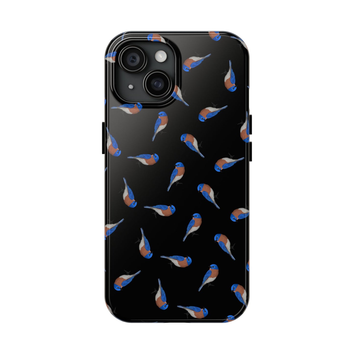Bluebird iPhone Case Black – Premium Tough Phone Cover for Bird Lovers