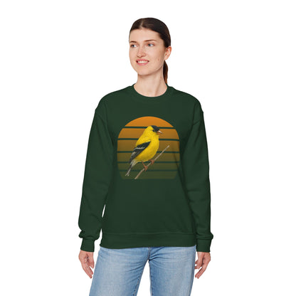 American Goldfinch Sweatshirt | Unisex Bird Lover Pullover | Wildlife Birder Gift | Songbird Crewneck