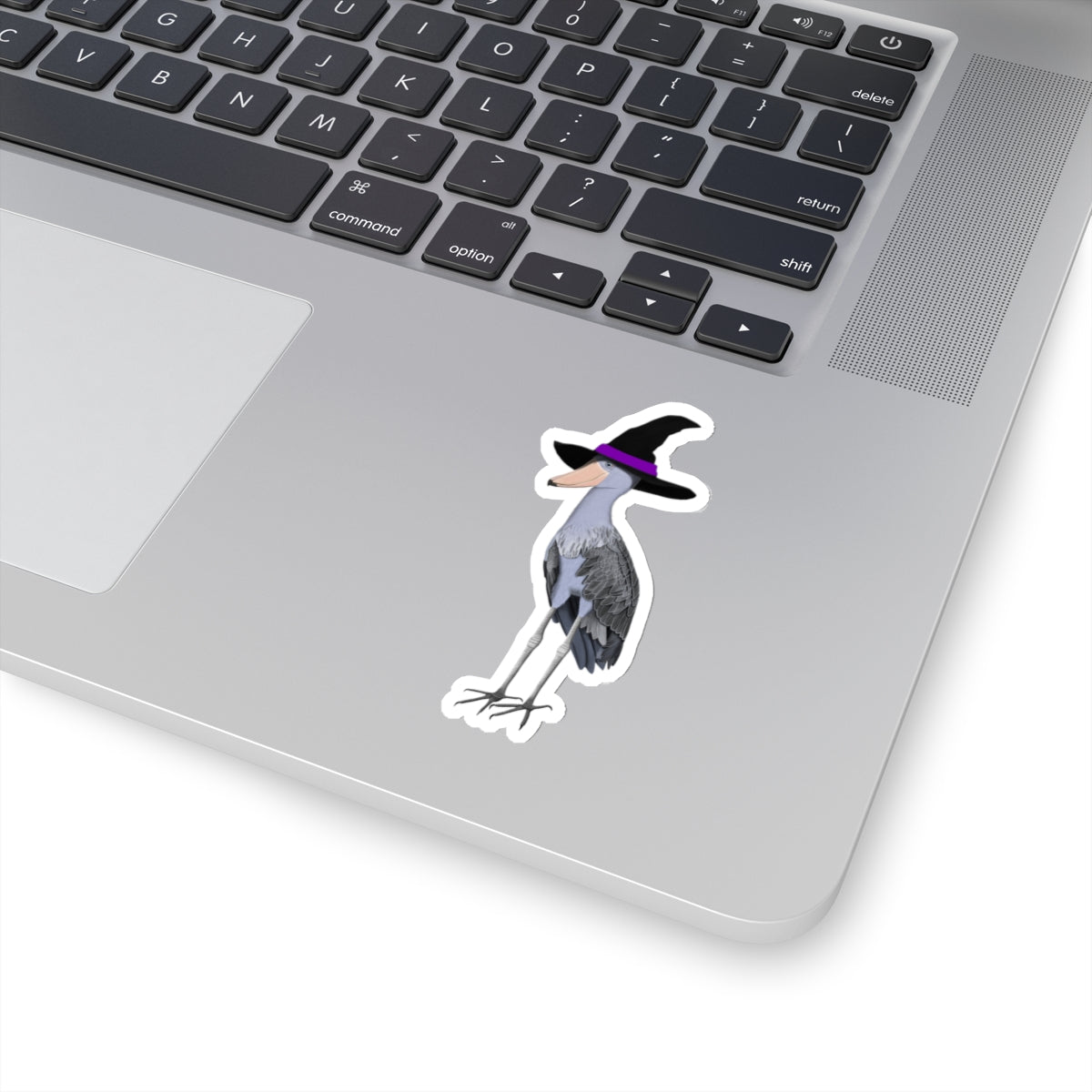 Shoebill Halloween Witch Hat Bird Sticker