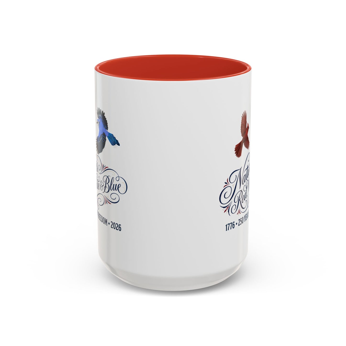 Cardinal & Blue Jay America 250 Mug | Red, White & Blue Ceramic Cup