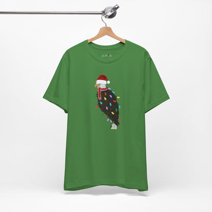 Bald Eagle with Fairy Lights Christmas Bird T-Shirt