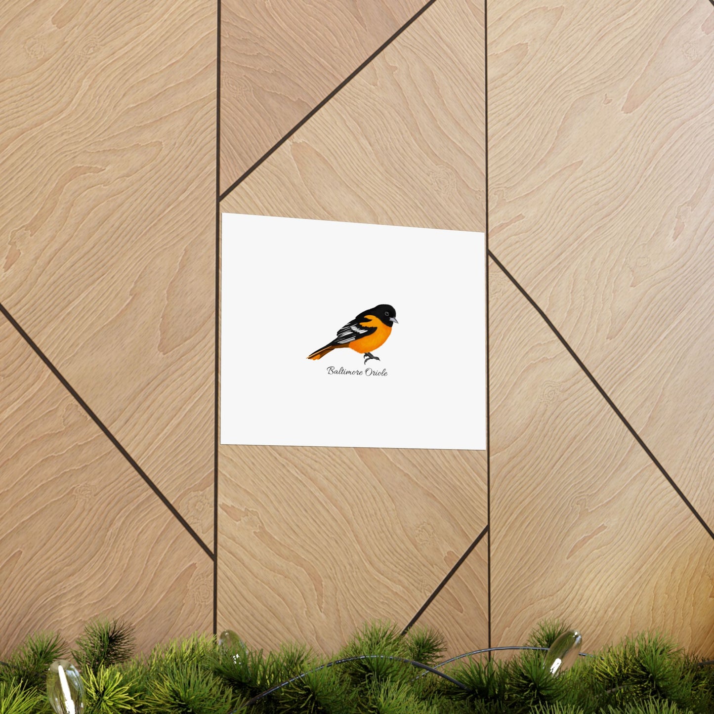 Baltimore Oriole Bird Birding Matte Poster