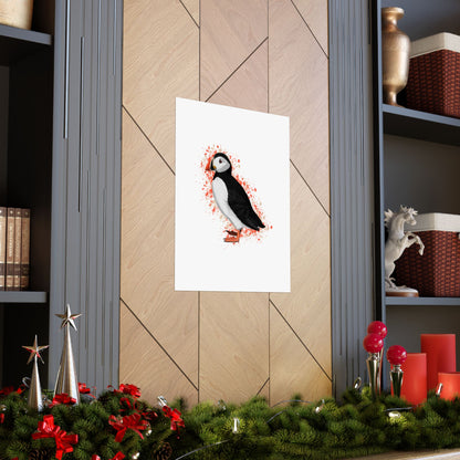 Puffin Bird Artwork Matte Poster