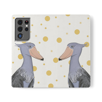 Shoebill Bird Art Phone Flip Case