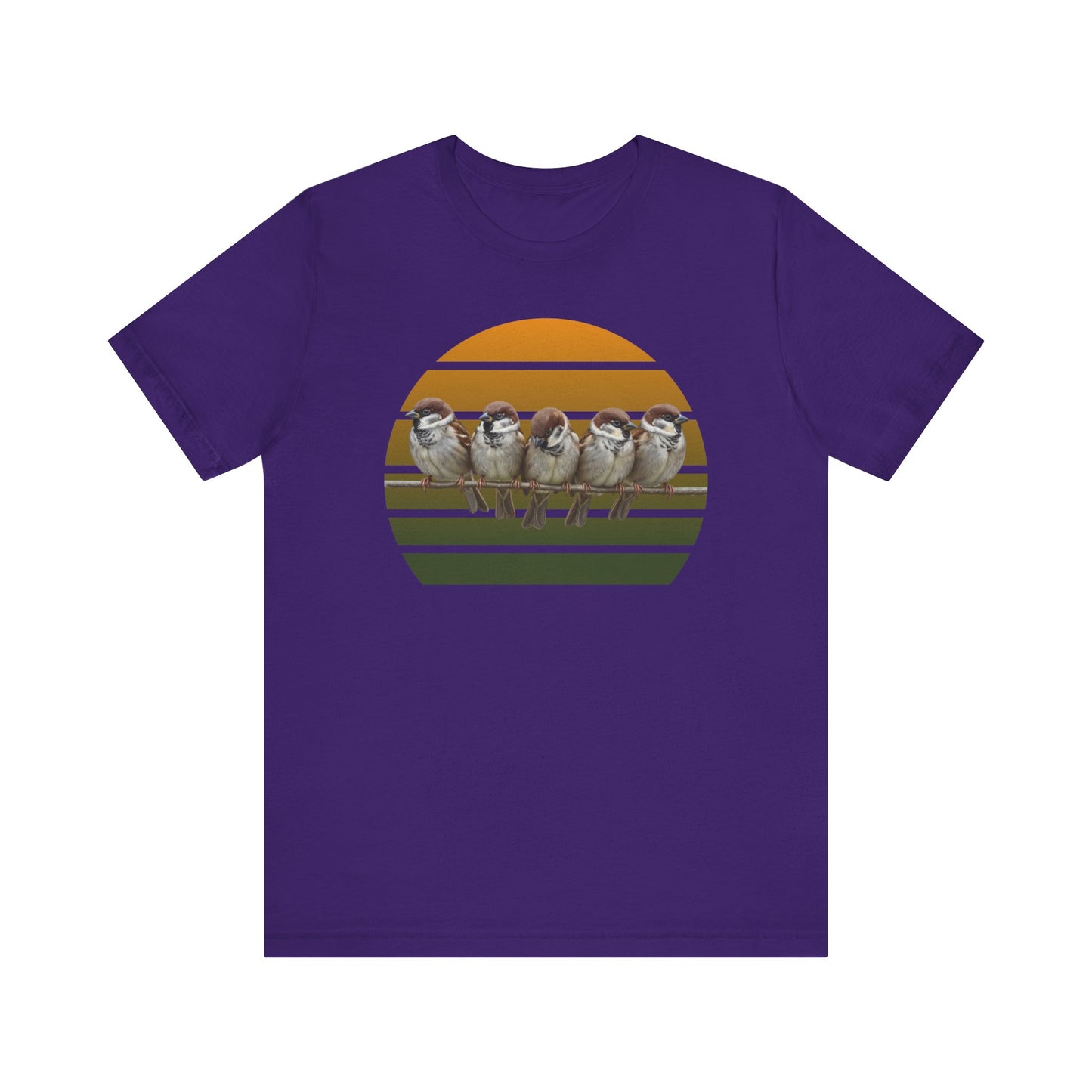 Spatzen Premuim T-Shirt | Geschenk für Vogelbeobachter | jz.birds
