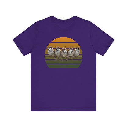 Spatzen Premuim T-Shirt | Geschenk für Vogelbeobachter | jz.birds
