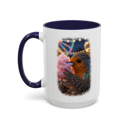 Robin Rosi Pink Cotton Candy Premium Mug for Bird Lovers