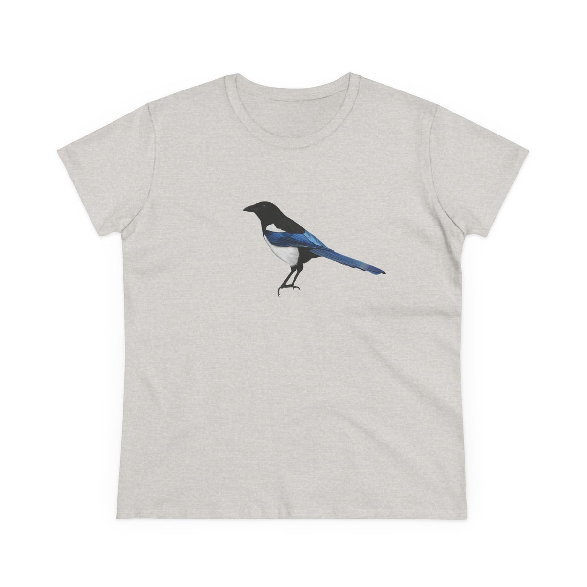Magpie Bird Design for Birdwatchers and Lovers Women's T-Shirt in Navy