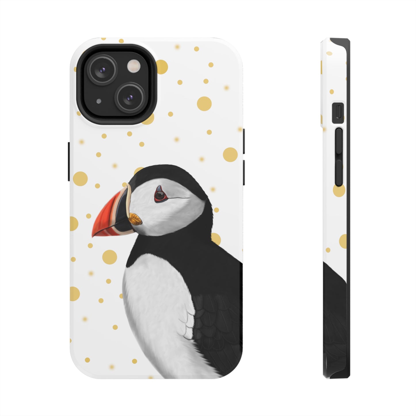 Puffin Bird Art Tough Phone Case White