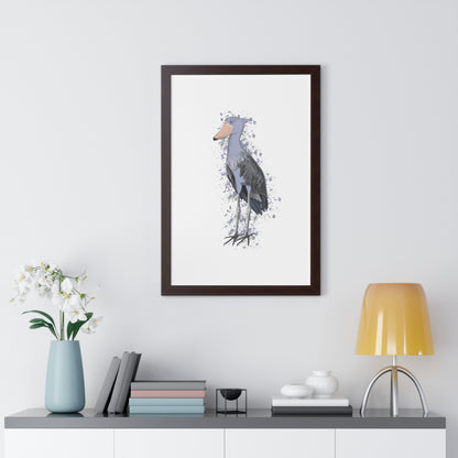 Shoebill Bird Framed Poster