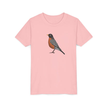 American Robin Birding & Birdwatching Bird Youth T-Shirt