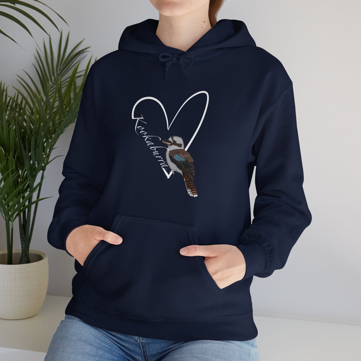 Kookaburra Heart Bird Birdwatching Birdlover Hoodie