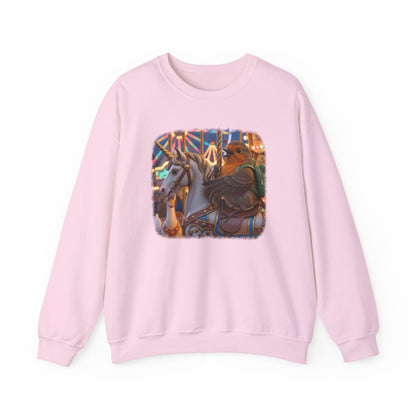 Robin Rosi Unicorn Carousel Premium Sweatshirt for Bird Lovers