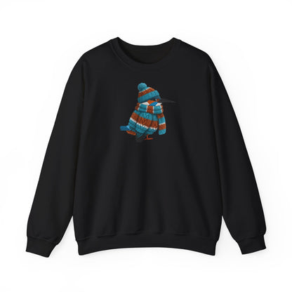 Eisvogel in Strick Weihnachts-Sweatshirt | Unisex Vogel Sweater für Vogelfreunde & Vogelbeobachter