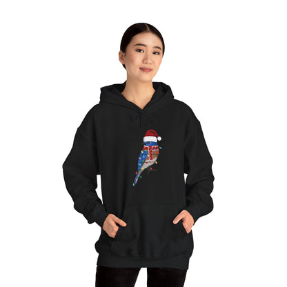 Bluebird with Fairy Lights Christmas Bird Hoodie