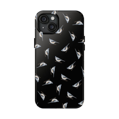 Tufted Titmouse iPhone Case Black – Premium Tough Phone Cover for Bird Lovers
