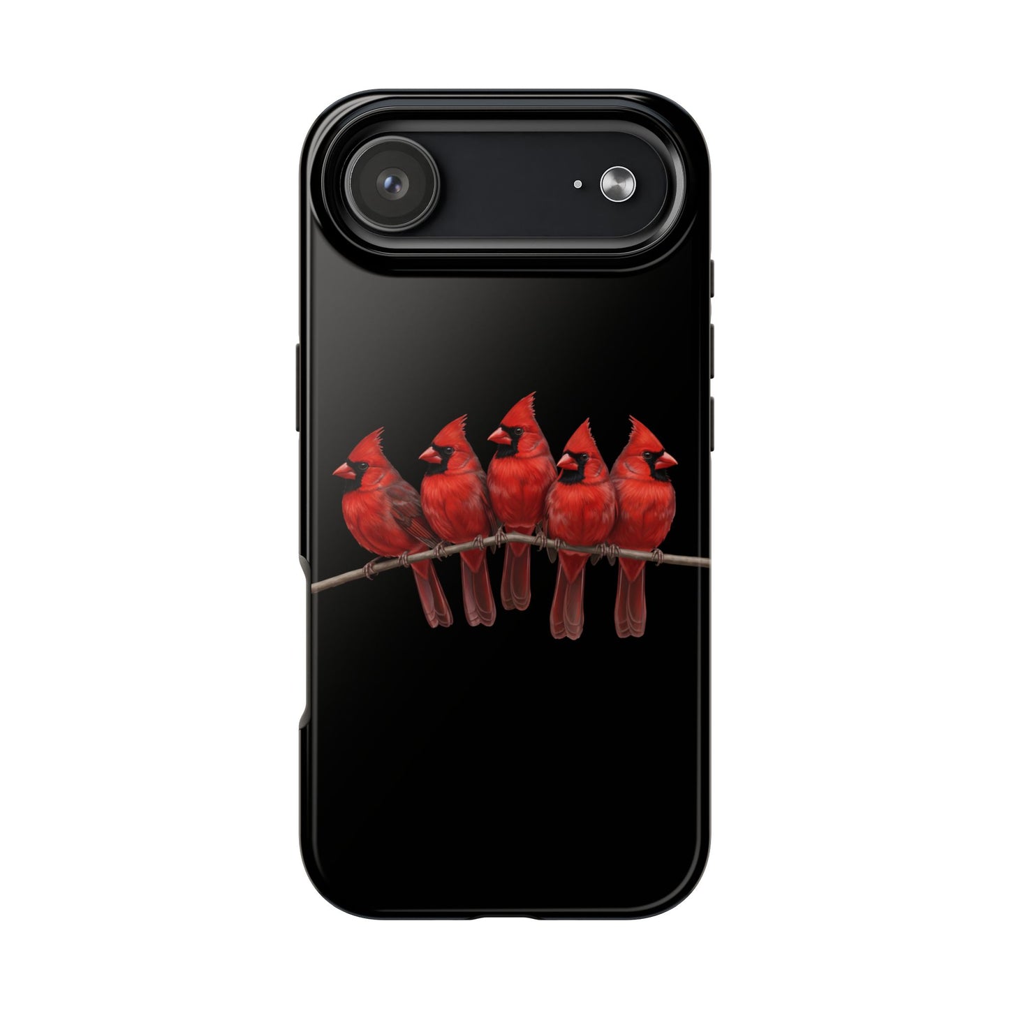 Cardinal Dual-Layer iPhone Case with Bird Art – The Perfect Gift for Ornithologists & Bird Lovers
